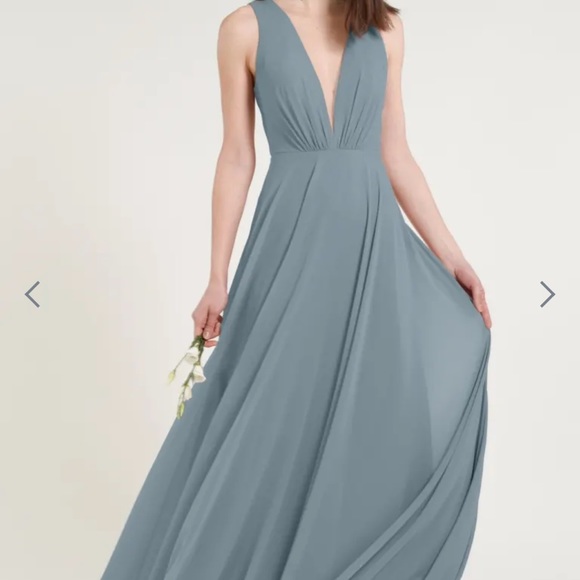 Jenny Yoo Ryan Dress, Size 10, color: Mayan Blue - Picture 7 of 10